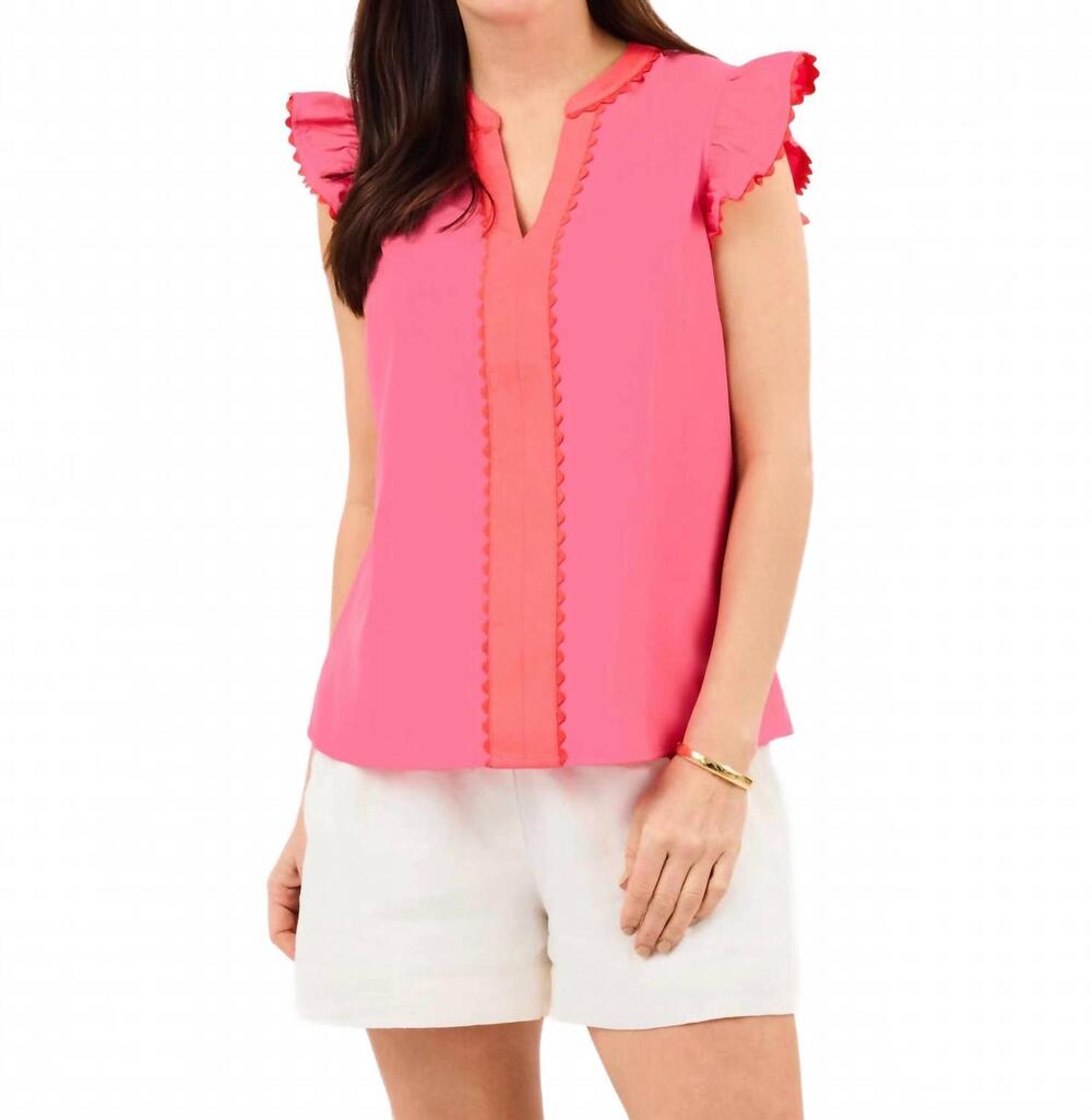 NEW MARY SQUARE kira top in pink